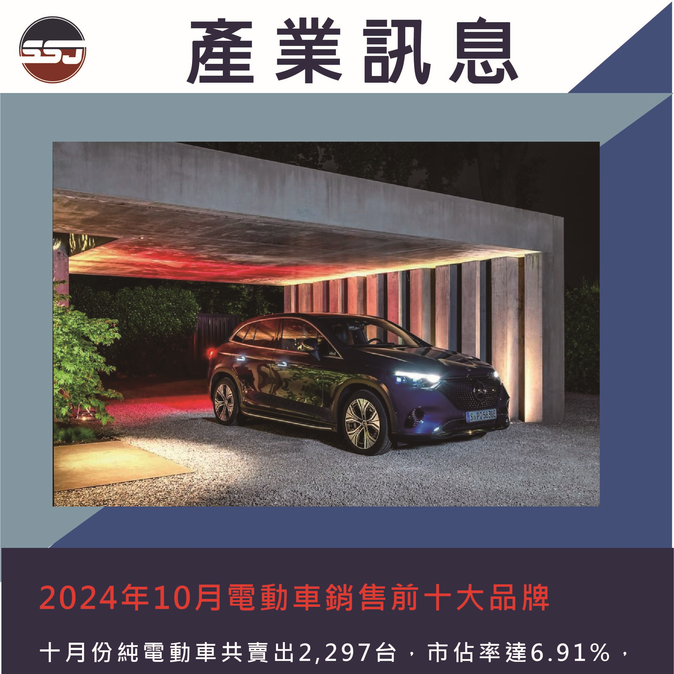 2024年10月電動車銷售前十大品牌
